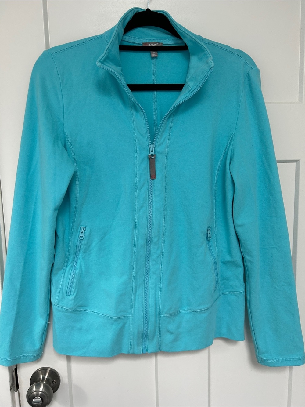 Talbots Women's Turquoise Zip-Front Utility Jacket